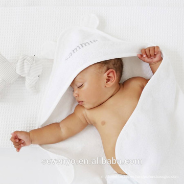 Toallas con capucha de bebé recién nacido de alta calidad de algodón suave
